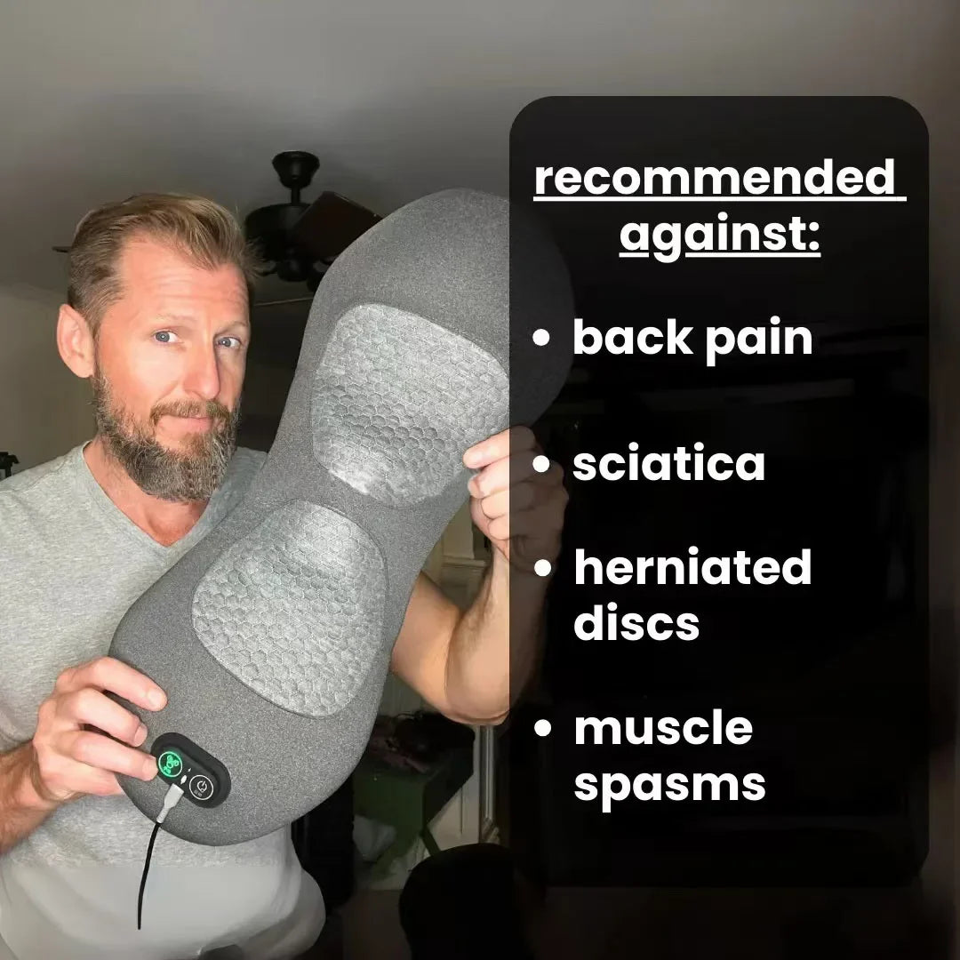 CareUp™ 3-in-1 Back Massager, Waist Pillow, Electric Massager, Flat-Bed Waist Massager