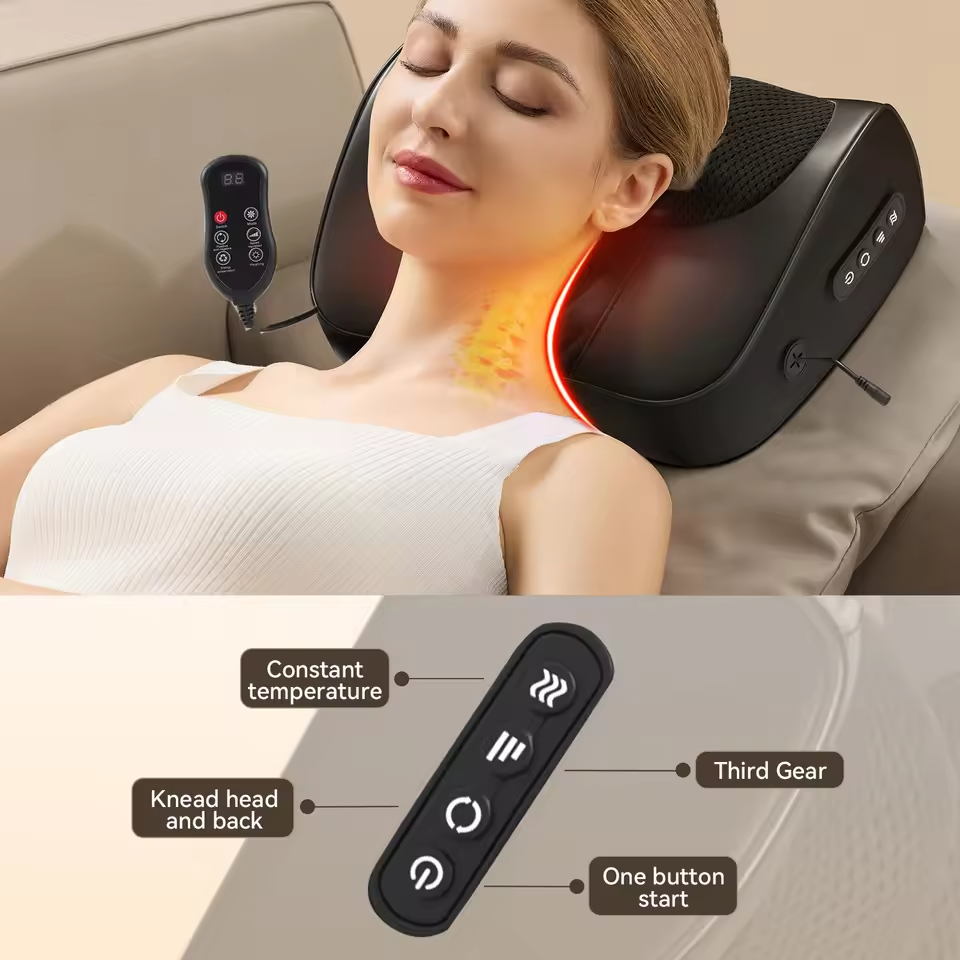 CareUp™Multi-function neck, waist, back, shoulder, kneading, hot compress, relaxation massager Gift