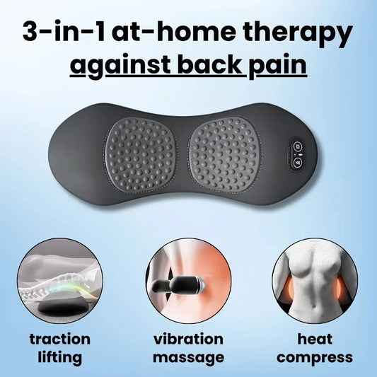 CareUp™ 3-in-1 Back Massager, Waist Pillow, Electric Massager, Flat-Bed Waist Massager